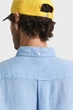 Чоловіча блакитна лляна сорочка REG GMNT DYED LINEN Gant XL 3240120 - изображение 5