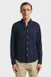 Чоловіча темно-синя лляна сорочка REG GMNT DYED LINEN SHIRT Gant XL 3240120 - изображение 1