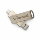 Портативний SSD Wibrand Wolf 2TB USB 3.2 Gen.2 Type-C/Type-A Read/Write 1000MB/s Silver (WIEXSSD/WO2TB) - изображение 1