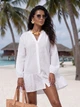 Женское пляжное платье-туника Sea из батиста белая 46-48 (L/XL) - изображение 4