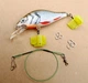 Воблер Bionic Minnow GOBASS КРАСНОПІРКА 70мм 11г плаваючий Floating Гучний має рухомі металеві кульки до рибалки блешня спінінга ловлі хижака щуку окуня щуки судака жереха риболовлі хижої риби - зображення 2