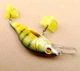 Воблер Bionic Minnow GOBASS ОКУНЬ ЗЕЛЕНЬ 70мм 11г плаваючий Floating Гучний має рухомі металеві кульки до рибалки блешня спінінга ловлі хижака щуку окуня щуки судака жереха риболовлі хижої риби - зображення 4