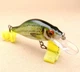 Воблер Bionic Minnow GOBASS КАРАСЬ ЗЕЛЕНИЙ 70мм 11г плаваючий Floating Гучний має рухомі металеві кульки до рибалки блешня спінінга ловлі хижака щуку окуня щуки судака жереха риболовлі хижої риби - изображение 5