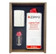 Подарунковий набір Zippo у дерев'яній коробці: Запальничка Zippo Brushed Chrome Classic, Бензин, Кремній - изображение 4