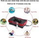 Тренажер виброплатформа Minexo VIBRO SLIM SHAPER PRO 51x30 см с пультом ДУ и эспандерами для тренировки мышц Красная - изображение 2