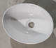 Раковина накладна MIXXUS Premium ELLIPSE 345x265 мм, овальна, біла, глянцева, з санітарної порцеляни - изображение 4
