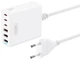 Сітчастий зарядний пристрій XO L133 Desktop GaN 3USB-A/3USB-C 75W 1.5m Білий - зображення 1
