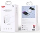Сітчастий зарядний пристрій XO L133 Desktop GaN 3USB-A/3USB-C 75W 1.5m Білий - зображення 3
