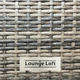 Кутовий набір садових меблів з Ротангу Lounge Loft Мадрид та три пуфи Світло-коричневий (Кутовий диван, Стіл та 3 пуфа) L403 - изображение 8
