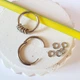 Серьги круглые кольца женские мужские 2см титан серебро - изображение 4