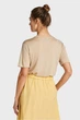Жіноча бежева футболка REL DRAPED SS Gant XXS 4200241 - зображення 3