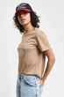 Жіноча бежева футболка REG SHIELD SS T-SHIRT Gant S 4200200 - изображение 1