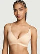 Женский комплект белья Victoria's Secret бесшовный лиф Push-Up и трусики бикини 1161234087 (Бежевый L) - изображение 2