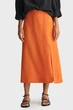 Жіноча помаранчева лляна спідниця REL MIDI LINEN BLEND Gant 34 4400123 - изображение 1