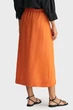 Жіноча помаранчева лляна спідниця REL MIDI LINEN BLEND Gant 34 4400123 - изображение 3