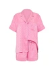 Піжама Сатинова (сорочка + шорти) Victoria's Secret Signature Satin Short Pajama Set L Рожевий (27303372) - изображение 3