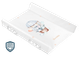 Mata do przewijania Sensillo Lot Balonem Słoń z system bezpieczeństwa 70 x 50 cm (5908310393353) - obraz 1