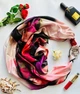 Шовковий платок My Scarf "Серце красуні" 90 на 90 см прикрас натуральним коралом - зображення 1