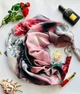 Шовкова хустка My Scarf "Квітка кохання" 90 на 90 см з каменем корал - изображение 4