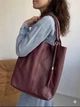 Сумка шопер женская с натуральной кожи помещает формат А-4 ARTiS Bags 970 5631 бордовая - изображение 1