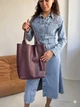 Сумка шопер женская с натуральной кожи помещает формат А-4 ARTiS Bags 970 5631 бордовая - изображение 2