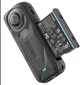 Силиконовый чехол aMagisn PF05 для Insta360 X5 с колпачком на линзу, черный (2178913841F0) - изображение 3