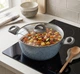 Каструля з кришкою Granite 5 л 26 см лита з індукційним дном Blue - изображение 3