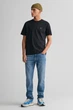Чоловіча чорна футболка REG SHIELD SS T-SHIRT Gant L 2003184 - изображение 2
