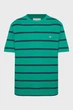 Чоловіча зелена футболка у смужку STRIPED SS Gant L 2003298 - изображение 1