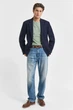 Чоловіча зелена футболка SLIM PIQUE Gant S 2013033 - изображение 2