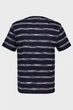 Чоловіча темно-синя футболка у смужку STRIPED SS T-SHIRT Gant S 2003340 - изображение 2