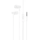 Дротові навушники 3.5mm Borofone BM67 Stereo Bass вакумні з мікрофоном 1.2m White управление одной кнопкой, материал изготовления: ABS, высокоэластичный TPE - изображение 3