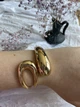 Браслет манжет золотого кольору 37831 16см - зображення 2