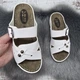 Шлёпанцы женские Dali Moda белые эко-кожа с пряжками 41р (25,5 см) 8451 - изображение 4
