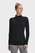 Жіночий чорний лонгслів UA CG Authentics Mockneck-BLK Under Armour M 1368702-001 - изображение 1