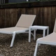 Комплект 2 шезлонга Siesta Pacific + Стол Siesta Ocean Side Table - White Taupe - изображение 3