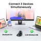 Маніпулятор миша бездротова UGREEN MU008 Multi-mode Vertical Mouse White (UGR-45759) - зображення 7