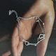 Серебряный браслет с фианитами, вес изделия 2,54 гр (2209041) - изображение 2