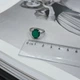 Срібна каблучка з натуральним агатом 4.218ct, вага виробу 3,01 гр (2173564) - зображення 5