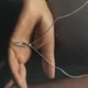 Серебряное колье с фианитами, вес изделия 2,77 гр (2209010) - изображение 5