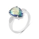 Серебряное кольцо с мистик топазом 3.492ct, вес изделия 3,6 гр (2203773) - изображение 1