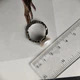 Серебряное кольцо с натуральным жемчугом барочным, вес изделия 4,39 гр (2185079) - изображение 5