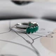 Серебряное кольцо с натуральным агатом 2.63ct, вес изделия 3,16 гр (2206606) - изображение 5
