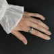 Серебряное кольцо с фианитами 0.21ct, вес изделия 2,42 гр (2197683) - изображение 6