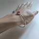 Серебряный браслет с натуральным рубином 7ct, вес изделия 8,3 гр (2206705) - изображение 7