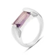 Серебряное кольцо с натуральным аметистом 2.491ct, вес изделия 5,23 гр (2163237) - изображение 1