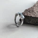 Срібна каблучка з натуральним топазом 1.601ct, фіанітами, вага виробу 2,61 гр (2207023) - зображення 2