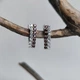 Серебряные серьги с натуральным гранатом 1.369ct (2203964) - изображение 2