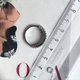 Серебряное кольцо с натуральным агатом 1ct, вес изделия 2,28 гр (2205425) - изображение 4