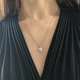 Серебряная подвеска с фианитами (2209539) - изображение 7